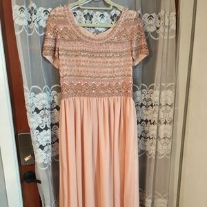 Adrianna Papell beaded top dress